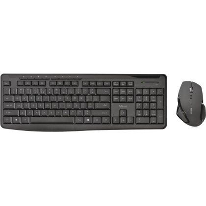 Trust Evo Silent Tastatur und Maus Deutsch USB schwarz