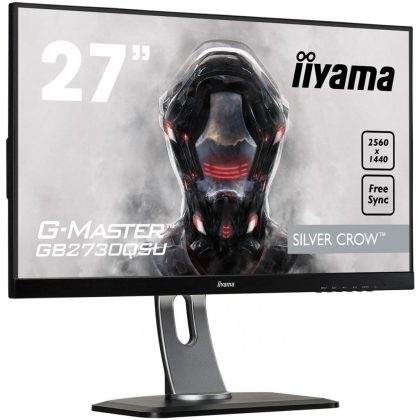 27" (68,58cm) iiyama G-MASTER GB2730QSU Silver Crow schwarz 2560x1440 1xDisplayPort / 1xDVI / 1xHDMI