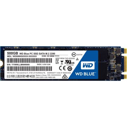 500GB WD Blue M.2 2280 SATA 6Gb/s 3D NAND