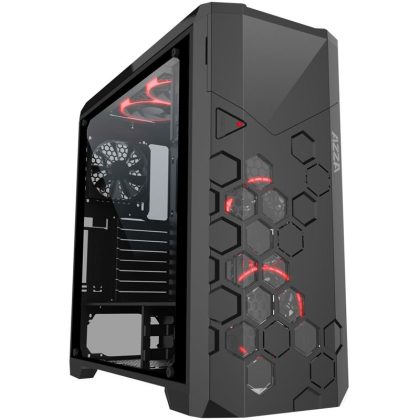 AZZA Storm 6000B schwarz, Glasfenster