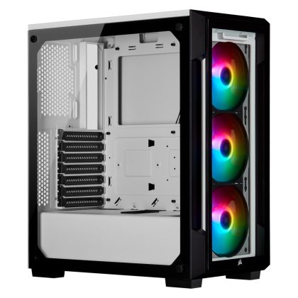 Corsair iCue 220T RGB weiß, Glasfenster