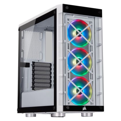 Corsair iCue 465X RGB weiß, Glasfenster