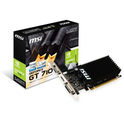 1GB MSI GeForce GT 710 LP Passiv PCIe 2.0 x16