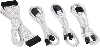 Sleeved Cable Mod, Weiß
