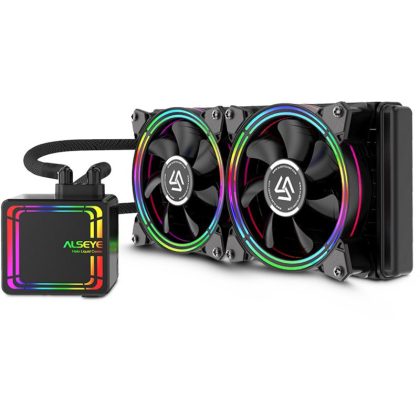 Inter-Tech ALSEYE HALO Kühler CPU-Wasserkühlung H240 2x120mm