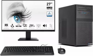 Business Office Work Komplett Set – Intel Core i5-14400F Nvidia GT 740 16 GB DDR5 1 TB NVMe SSD 27 Monitor Windows 11 Pro